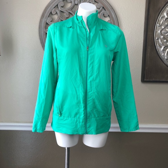 champion teal windbreaker size small - Picture 2 of 6